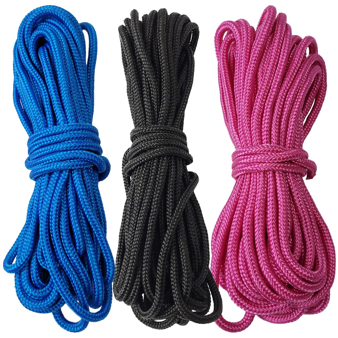 Kit Corda Náutica Trançada de Polipropileno 3 Cores