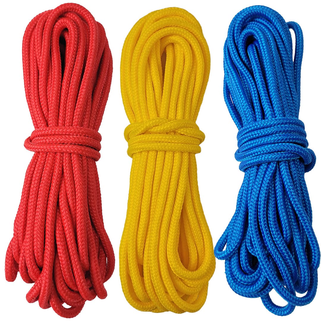 Kit Corda Náutica Trançada de Polipropileno 3 Cores