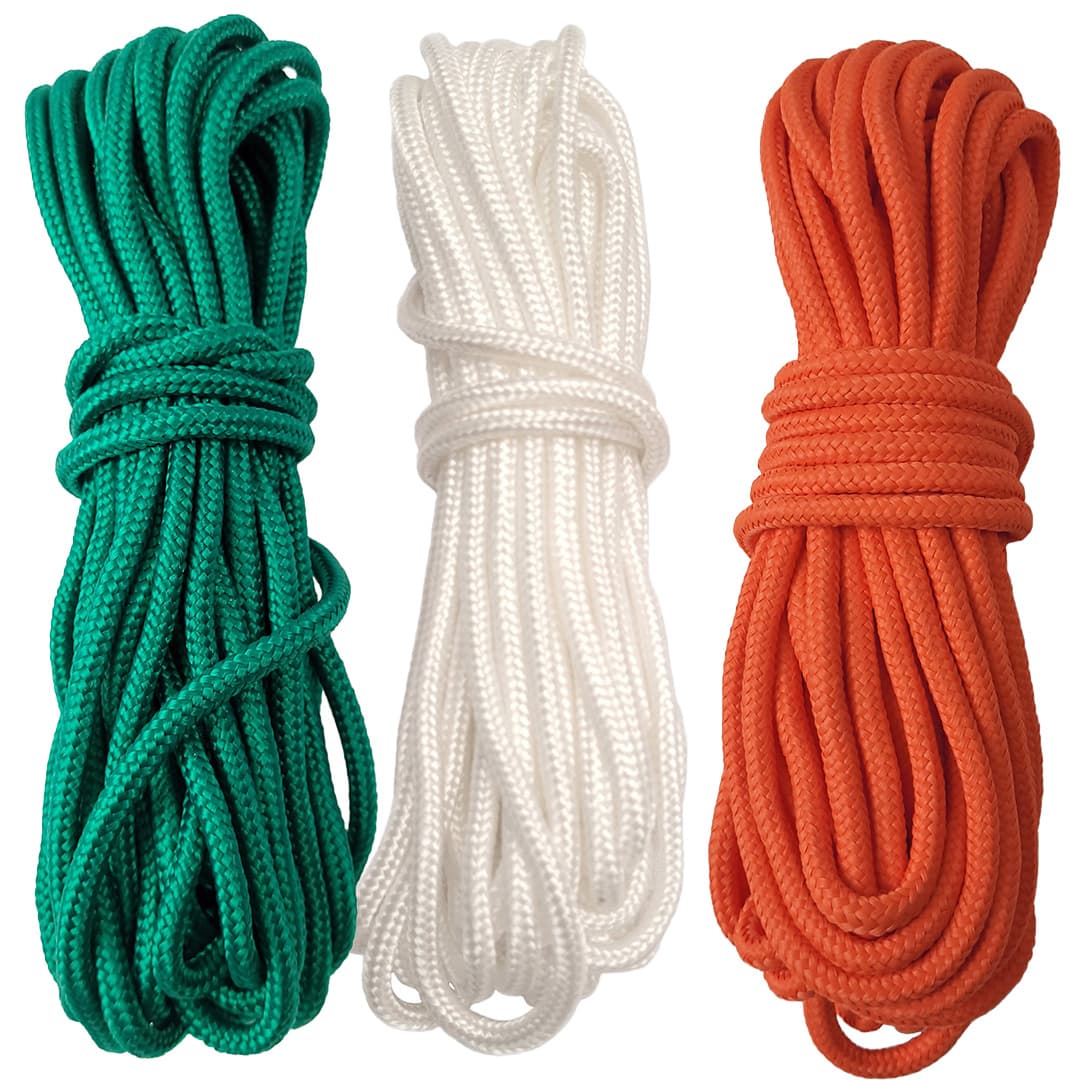 Kit Corda Náutica Trançada de Polipropileno 3 Cores