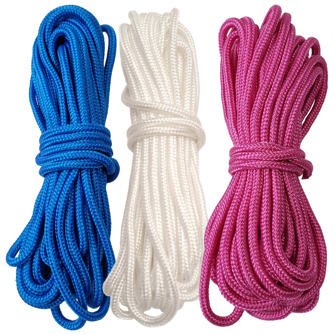 Kit Corda Náutica Trançada de Polipropileno 3 Cores