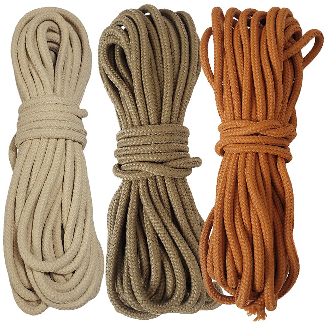 Kit Corda Náutica Trançada de Polipropileno 3 Cores
