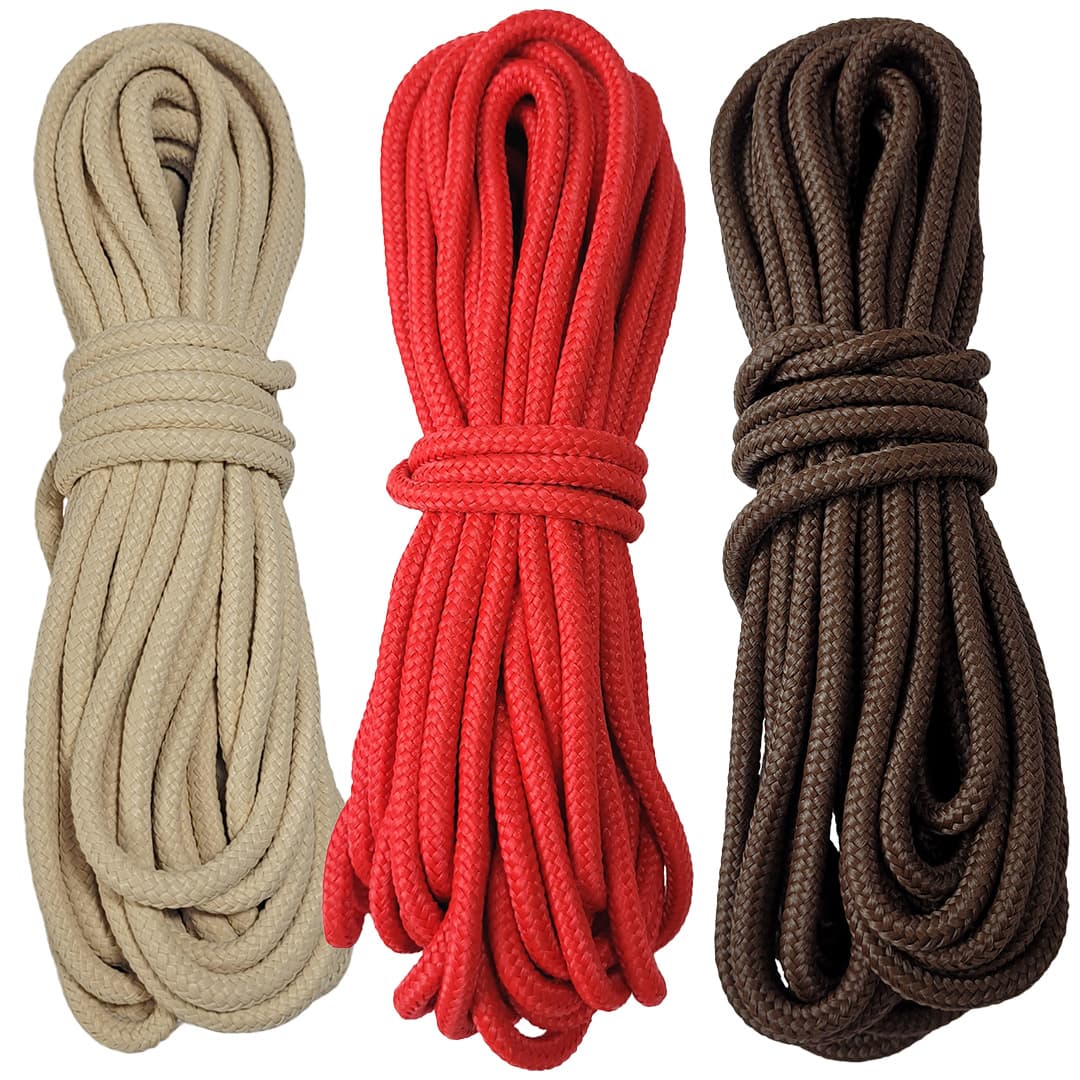 Kit Corda Náutica Trançada de Polipropileno 3 Cores