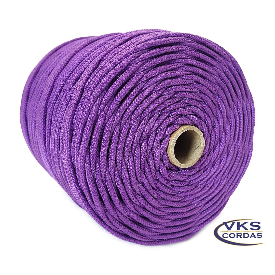 Corda de Polipropileno Trançada Soft 4mm Lilás - 90m