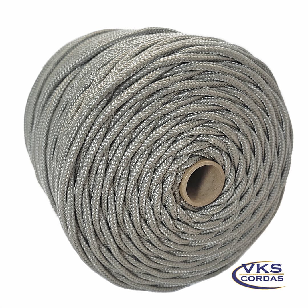 Corda Náutica Trançada Polipropileno 3mm Prata - 290m - Image 2