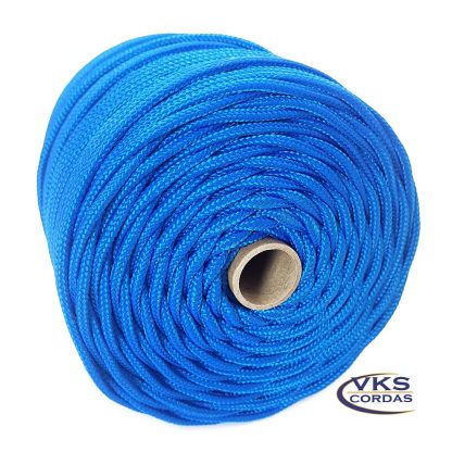 Corda de Polipropileno Trançada Soft 4mm Azul - 90m