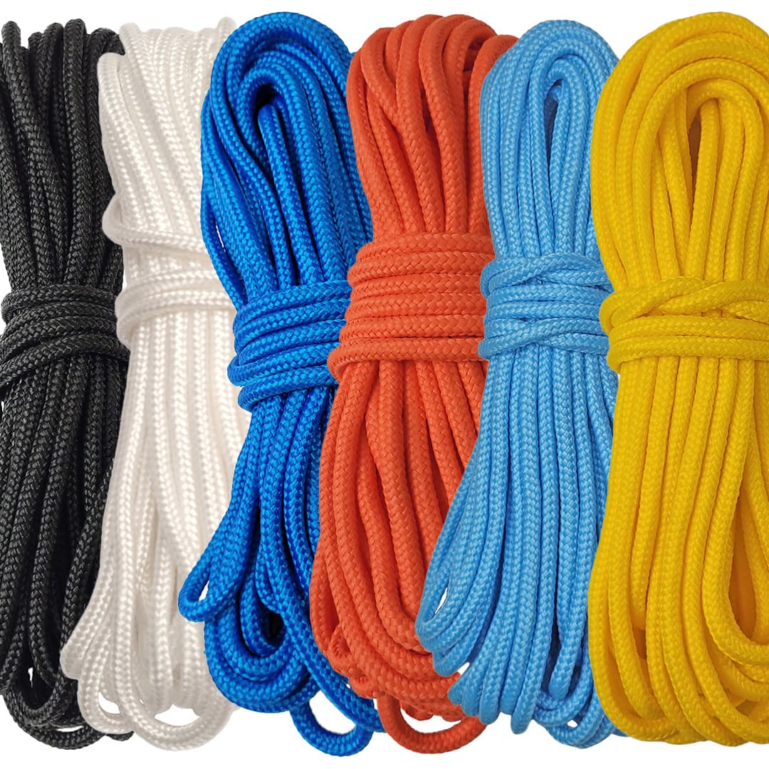 Kit Corda Náutica de Polipropileno Trançada 6 Cores