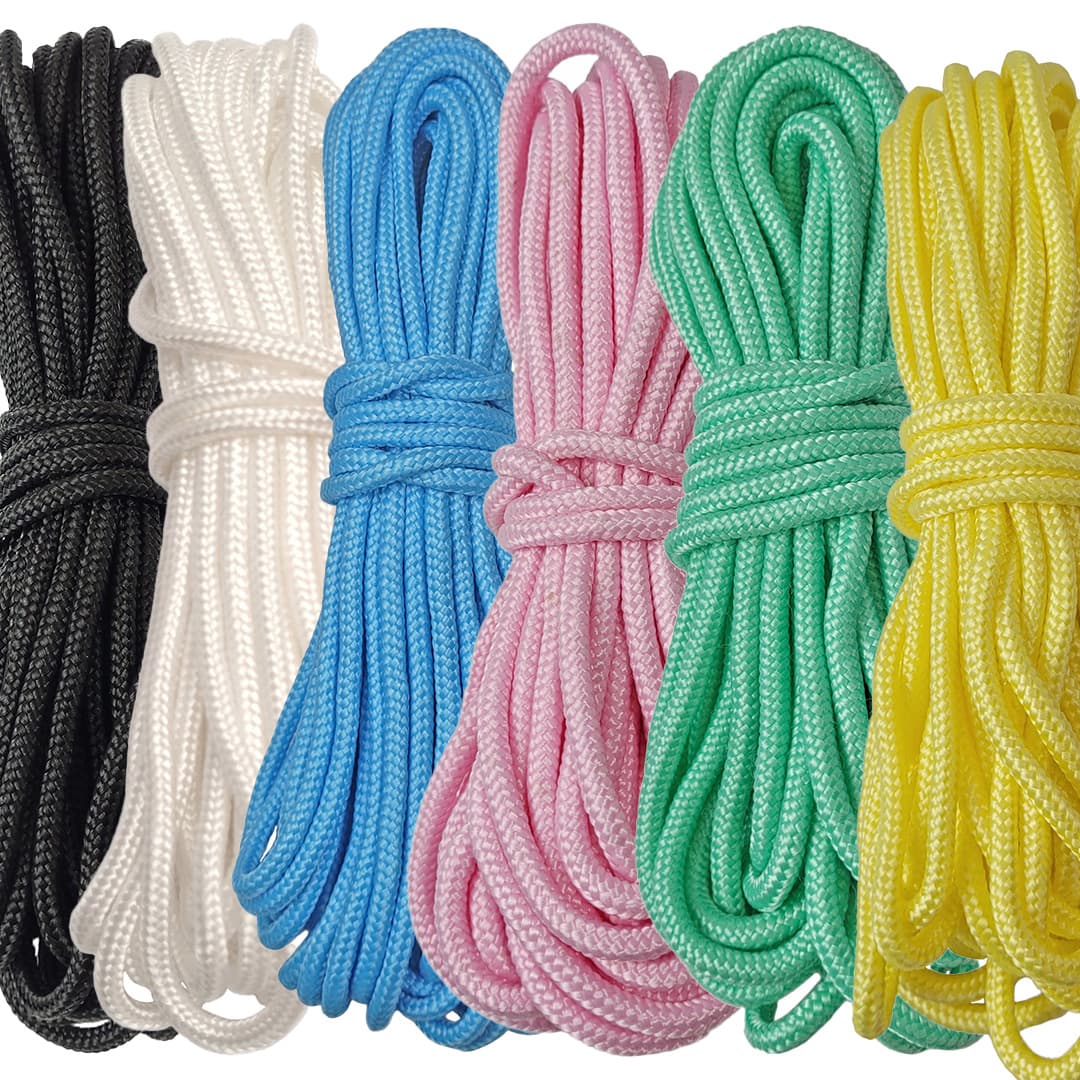 Kit Corda Náutica de Polipropileno Trançada 6 Cores