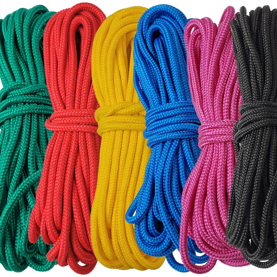 Kit Corda Náutica de Polipropileno Trançada 6 Cores