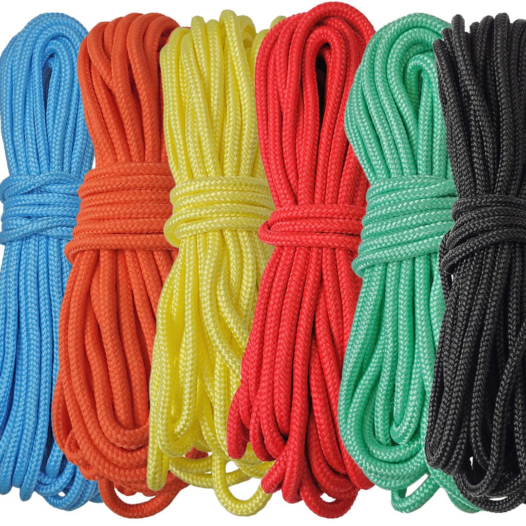 Kit Corda Náutica de Polipropileno Trançada 6 Cores