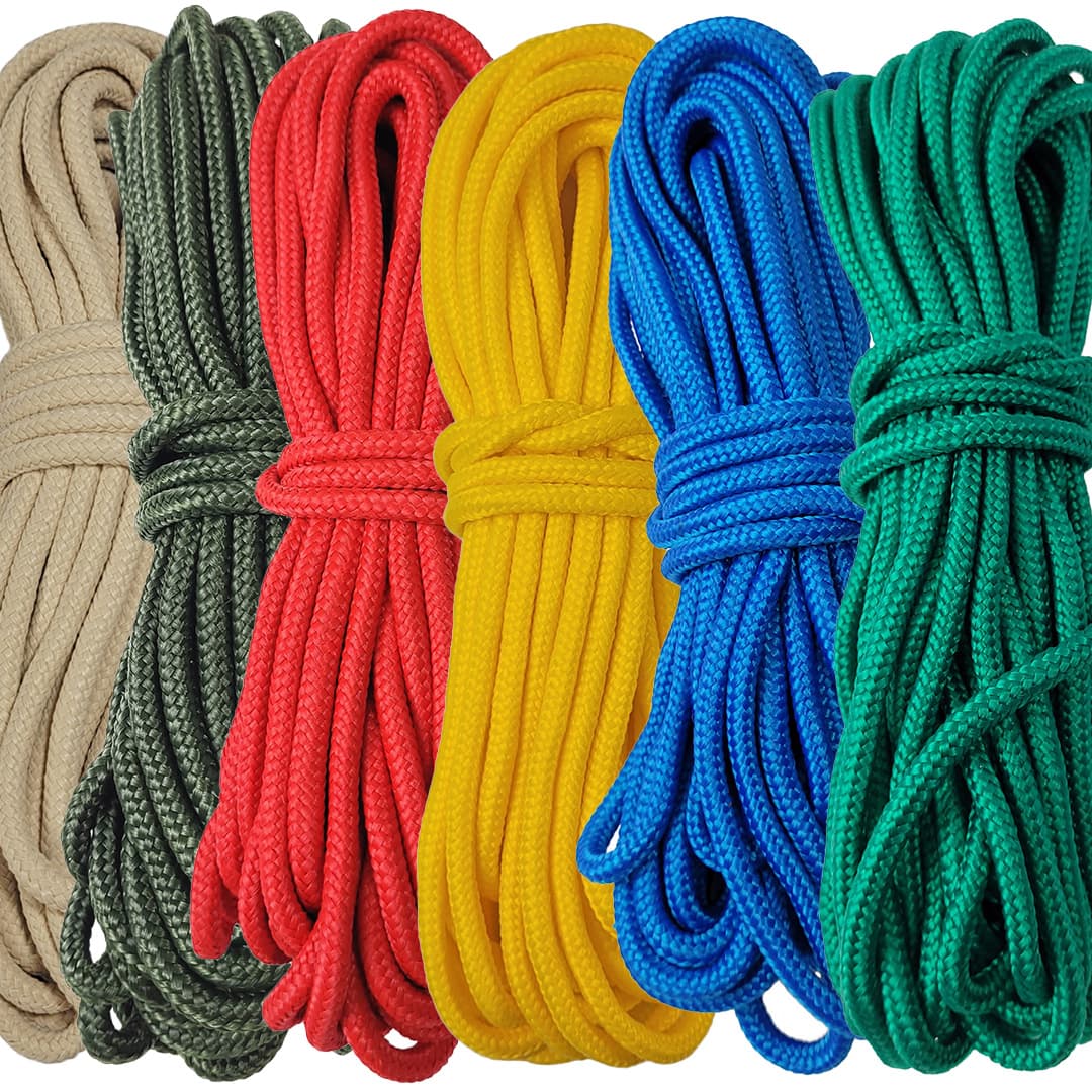 Kit Corda Náutica de Polipropileno Trançada 6 Cores