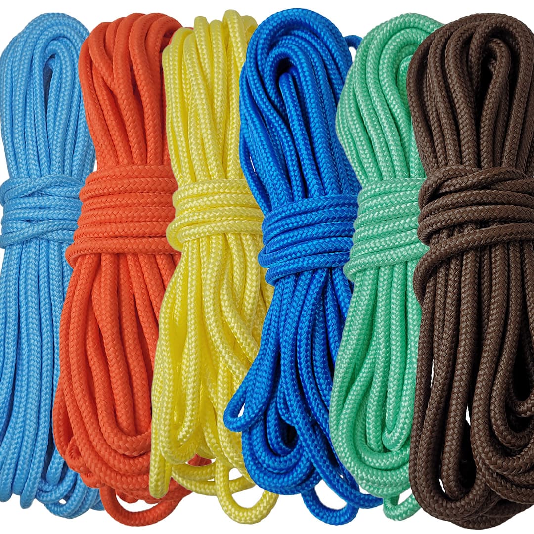 Kit Corda Náutica de Polipropileno Trançada 6 Cores