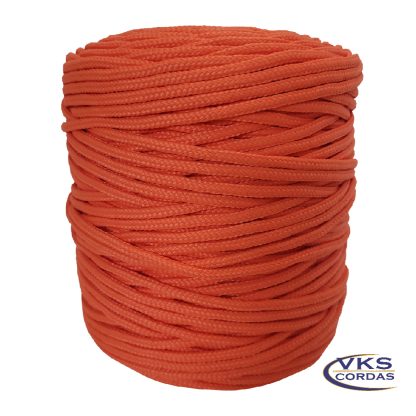 Corda Náutica Trançada Polipropileno 3mm Laranja - 290m - Image 3