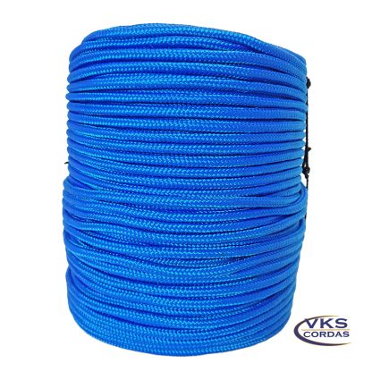 Corda Náutica Trançada Polipropileno 8mm Azul - 100m - Image 3