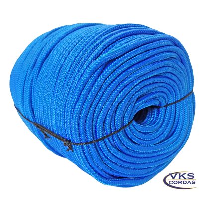 Corda Náutica Trançada Polipropileno 8mm Azul - 100m - Image 2