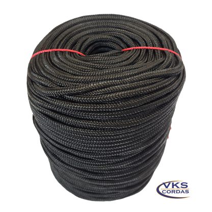 Corda Trançada Náutica Polipropileno 10mm Preto - 40m - Image 2