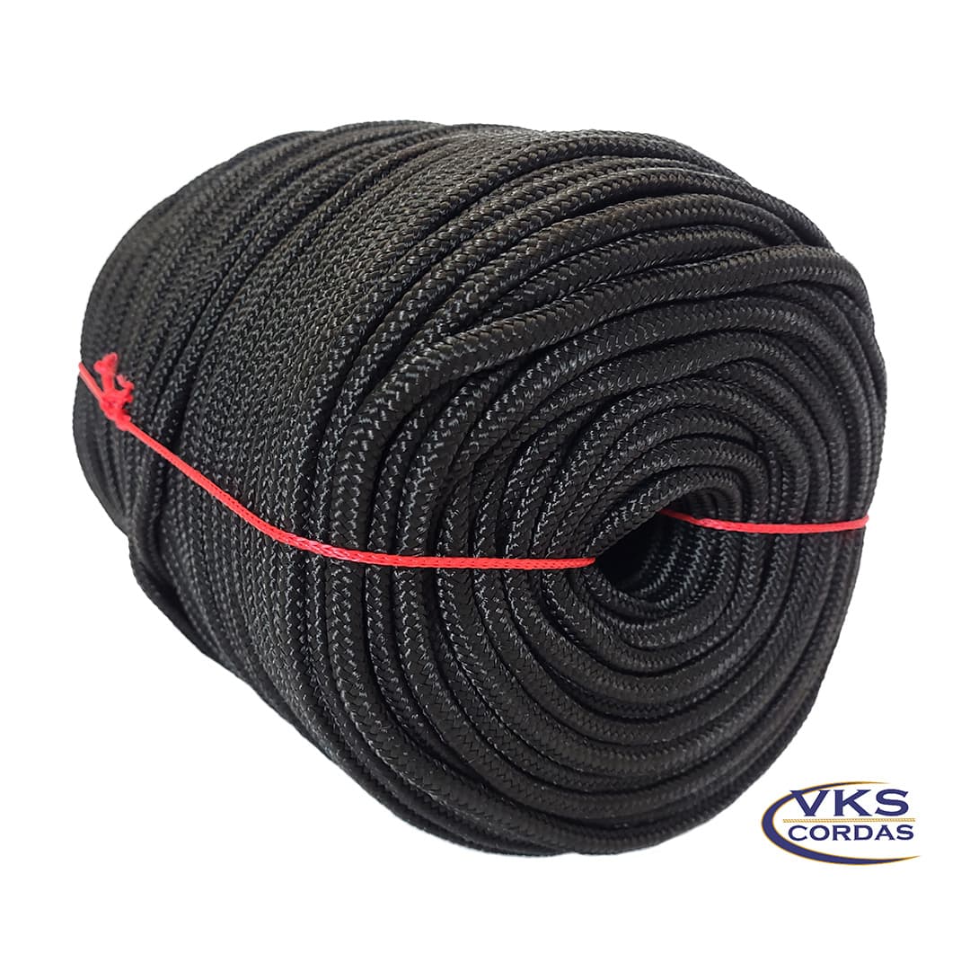 Corda Náutica Polipropileno Trançada 6mm Preto - 150m - Image 2