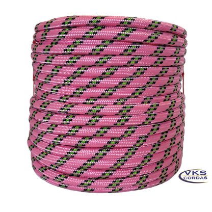 Corda Polipropileno Soft 14mm Rosa Rajada Tradicional - 110m