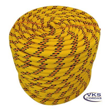 Corda Soft Polipropileno 16mm Amarelo Rajada Tradicional - 100m - Image 2