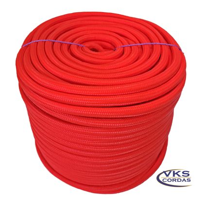 Corda de Polipropileno Trançada Soft 16mm Vermelho - 50m