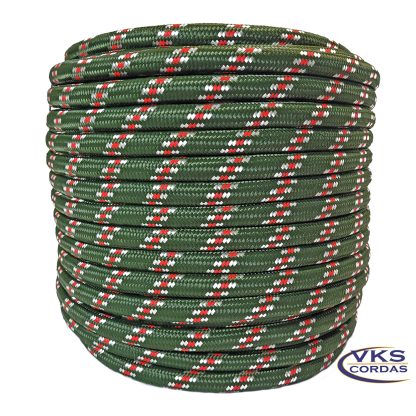 Corda Soft 14mm Verde Militar Rajada Tradicional - 55m - Image 2