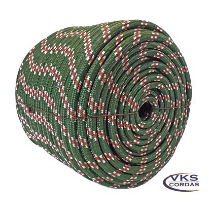 Corda Soft 14mm Verde Militar Rajada Tradicional - 55m - Image 3