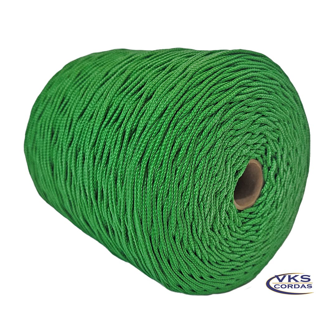 Corda Náutica Redonda Trançada 4mm Verde Bandeira - 180m - Image 2