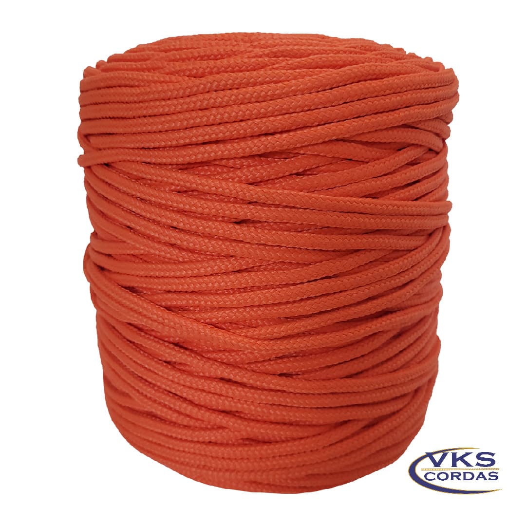 Corda Náutica Polipropileno 5mm Laranja - 120m - Imagem 3
