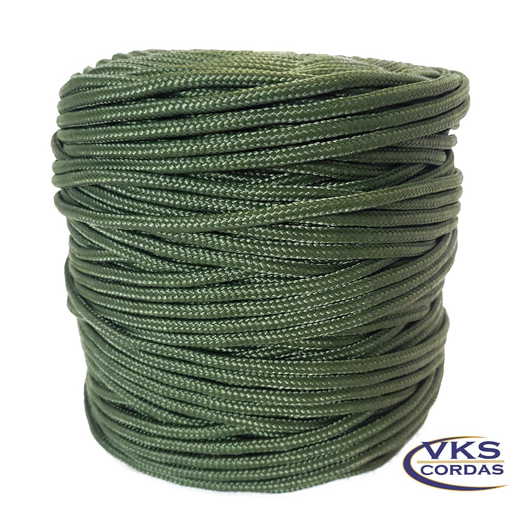 Corda Náutica Polipropileno 5mm Verde Militar - 120m - Image 3