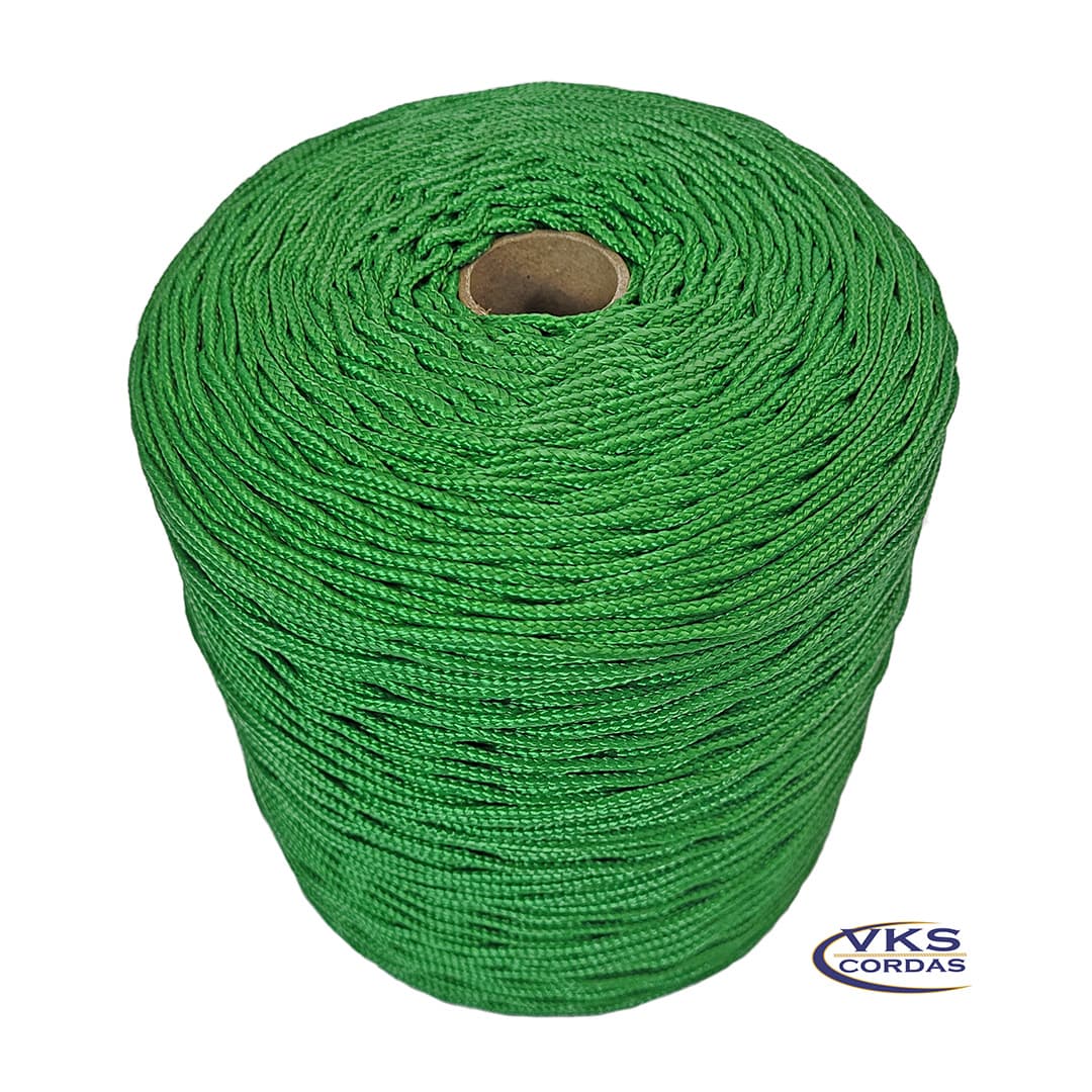 Corda Náutica Polipropileno 5mm Verde Bandeira - 120m