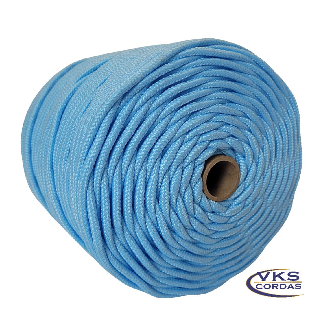 Corda Náutica Redonda Trançada 4mm Azul Bebê - 150m - Image 2
