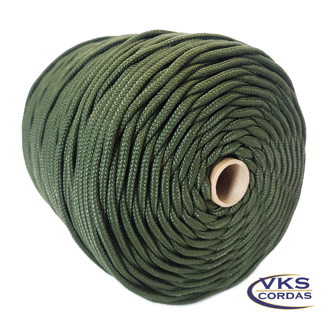 Corda Náutica Polipropileno 5mm Verde Militar - 120m - Image 2