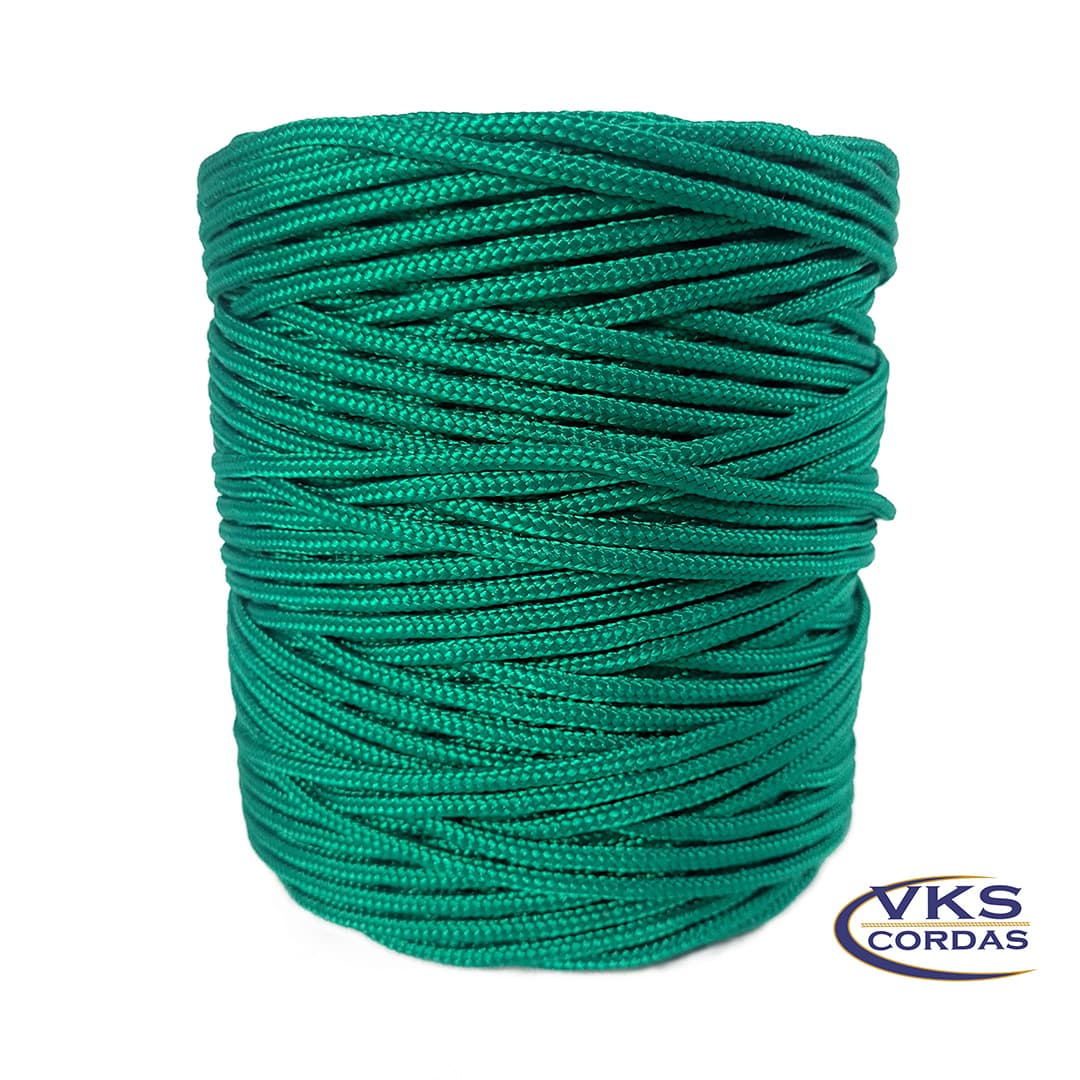 Corda Náutica Polipropileno 5mm Verde Cabaré - 120m - Imagem 3