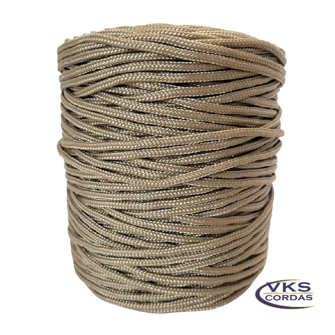 Corda Náutica Redonda Trançada 4mm Champanhe - 150m - Image 3