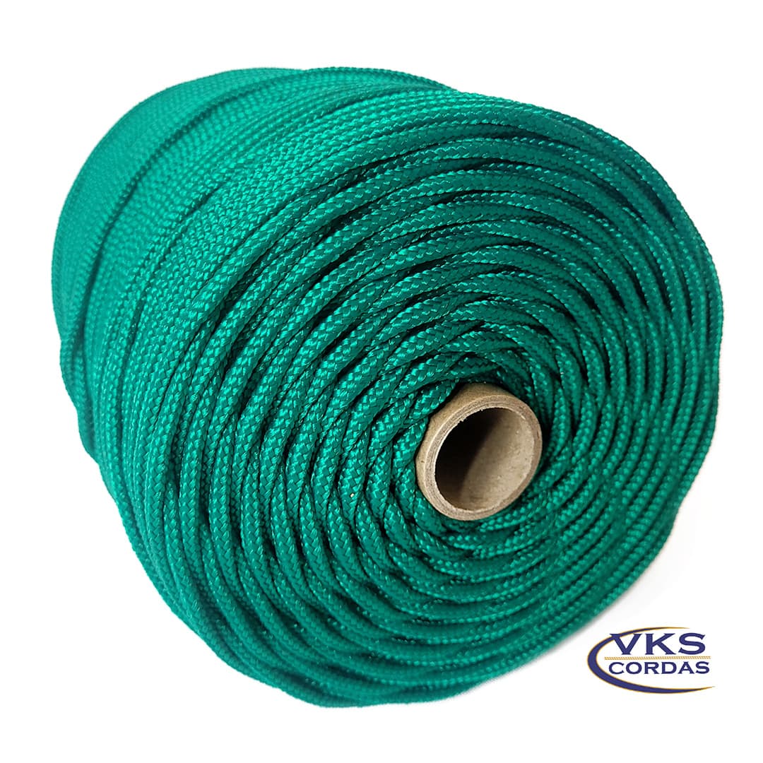 Corda Náutica Polipropileno 5mm Verde Cabaré - 120m - Imagem 2