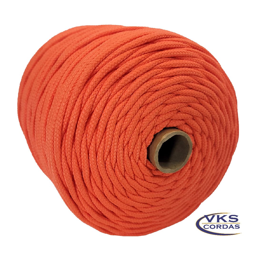 Corda Náutica Polipropileno 5mm Laranja - 120m - Imagem 2